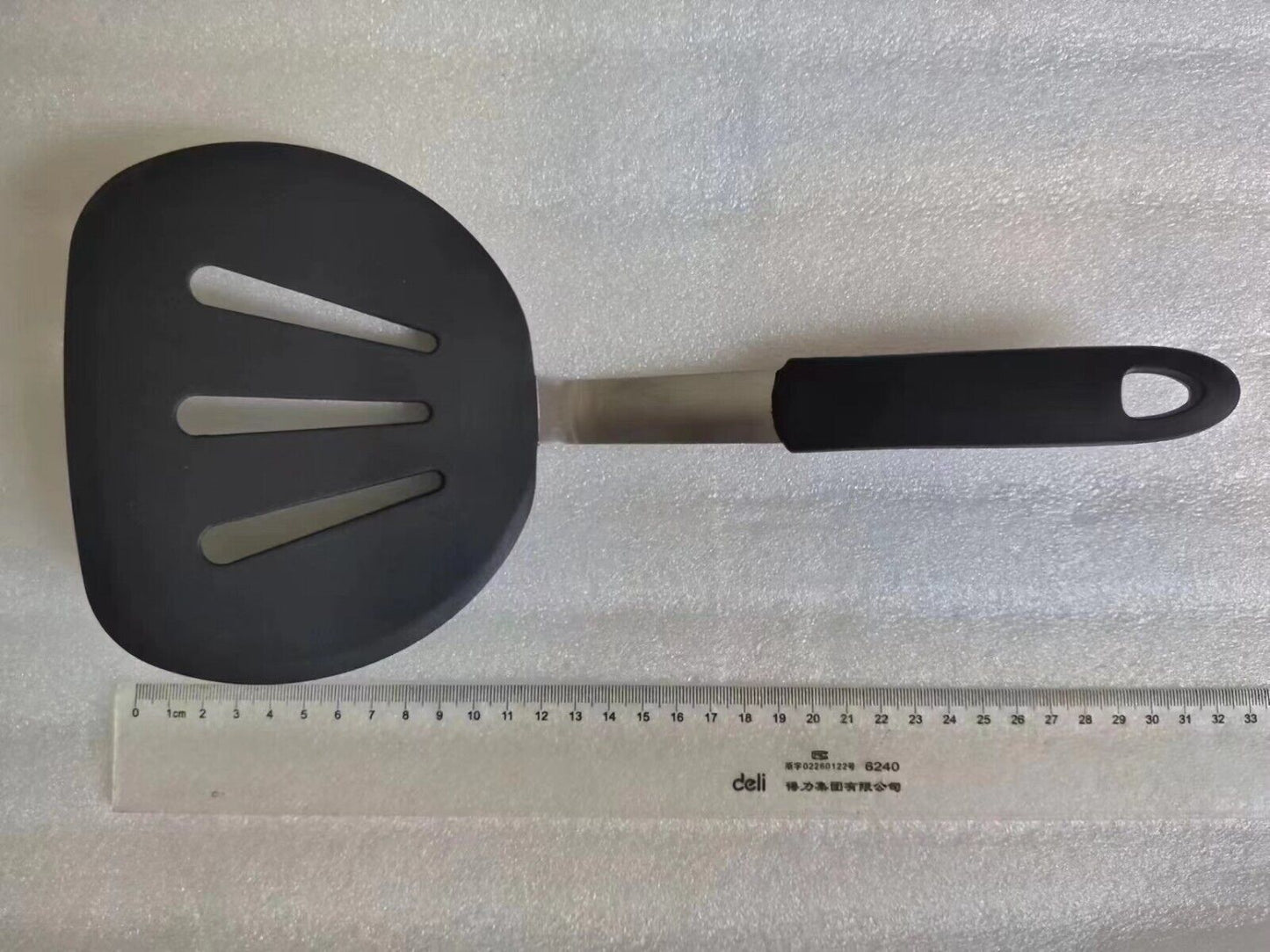 Silicone Spatula Turner - Heat Resistant 440°F, Non-Stick, BPA-Free, Stainless Steel Core, Soft Grip Handle - Perfect for Pancakes, Eggs & Cooking!