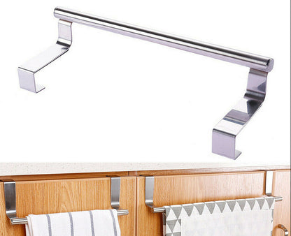 2X Large over Cabinet Door Towel Rack Bar Hook Kitchen Storage Shelf Holders USA