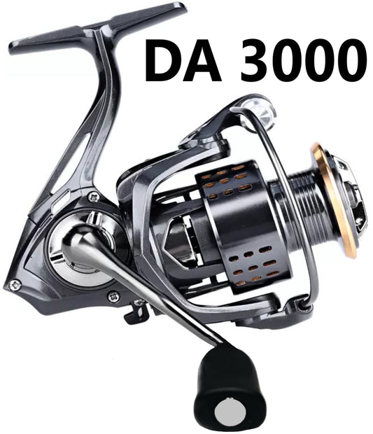 Precision Spinning Fishing Reel 5.2:1 Metal Spool Freshwater Saltwater Right/Left Hand | DEUKIO DA2000–DA7000 | Heavy Duty, High Drag, Smooth Casting