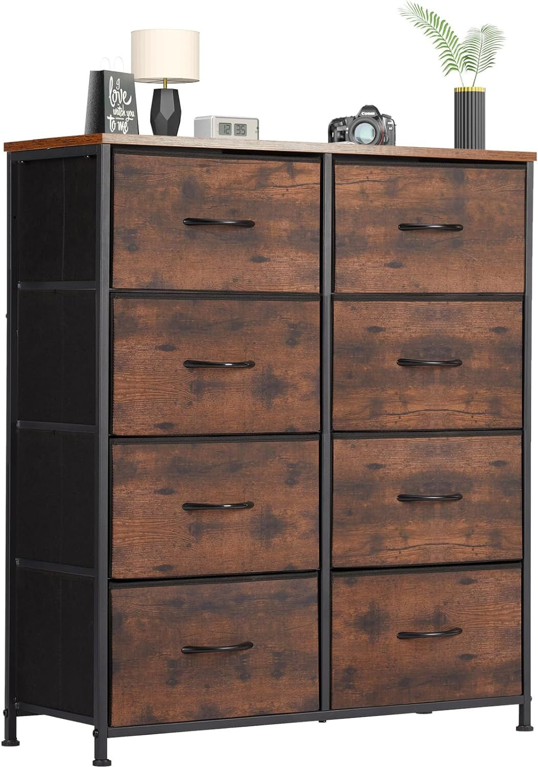 8 Drawers Dresser for Bedroom Organizer Storage Drawers Fabric Chest of Drawers