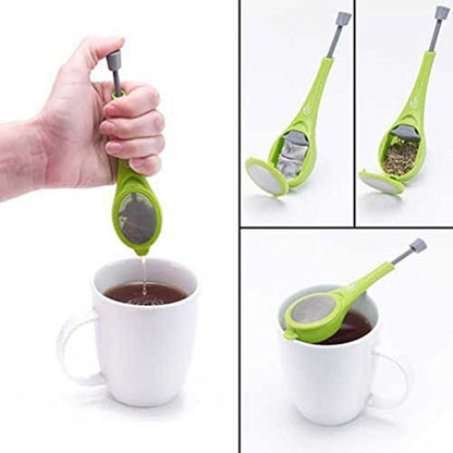 Silicone Tea Infuser Strainer – Loose Leaf Steeper & Herbal Spice Infusion Tool