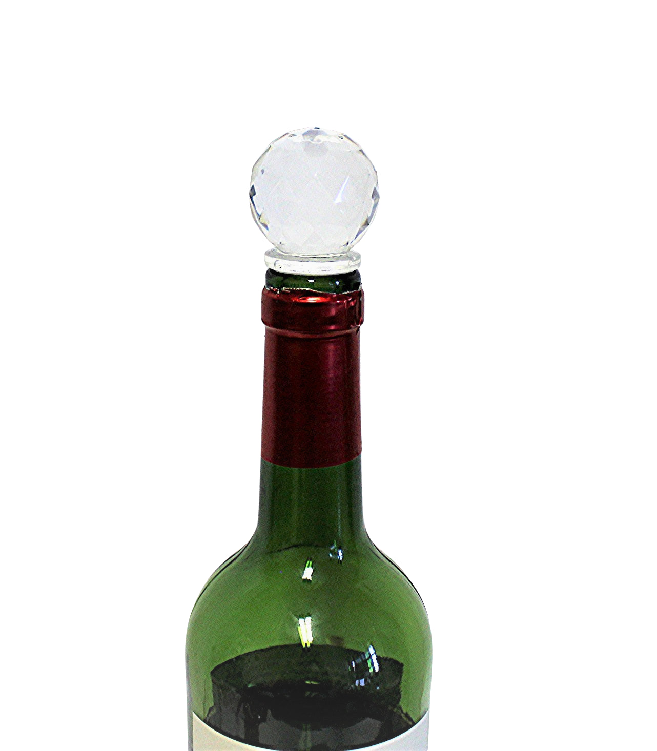 Acrylic Wine Bottle Stoppers - Crystal Clear with Airtight Silicone Seal New