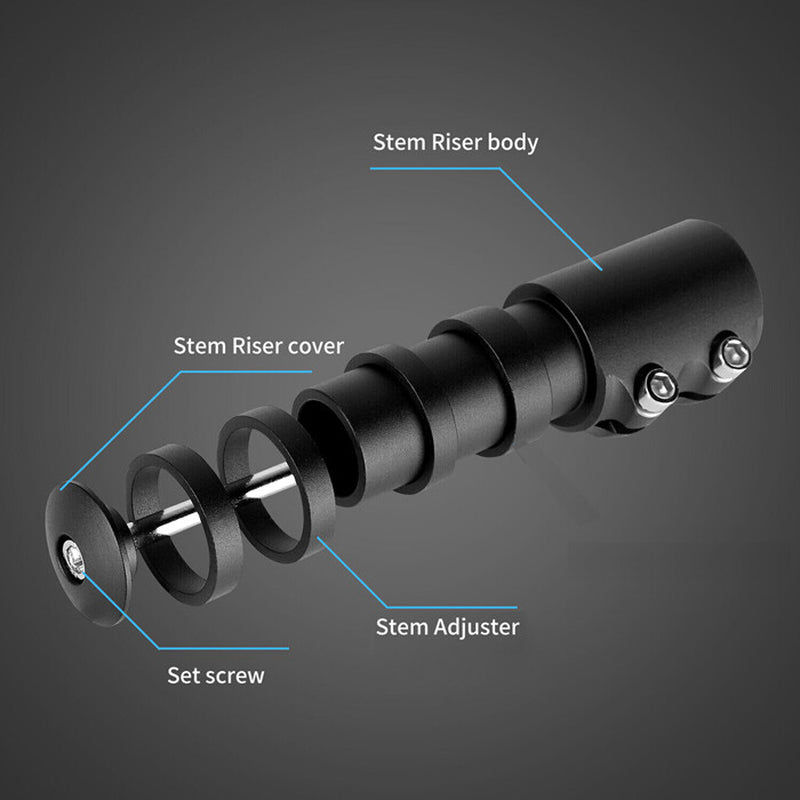 Fork Stem Extender Alloy Accessories Mountain Bike Cycling Cover MTB Parts Riser