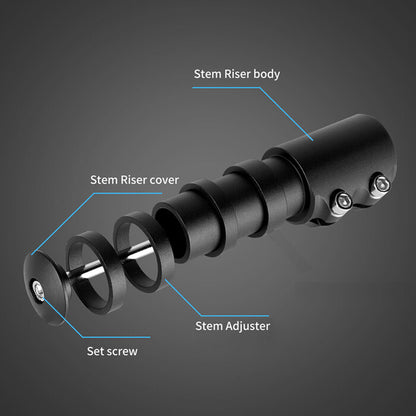 Fork Stem Extender Alloy Accessories Mountain Bike Cycling Cover MTB Parts Riser