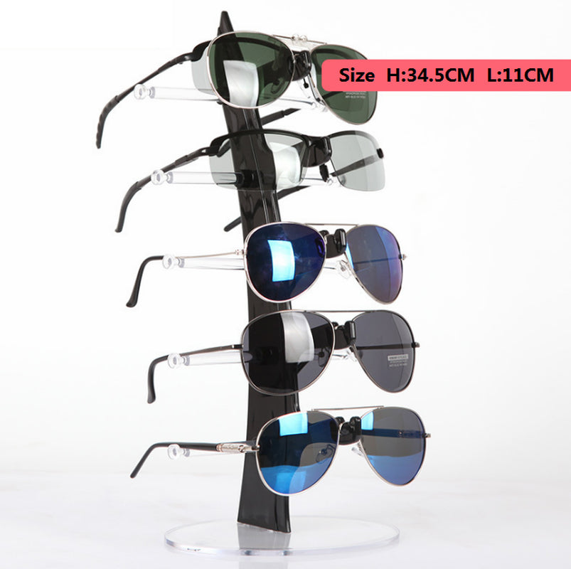 5 Layer Glasses Display Stand Acrylic Eyeglasses Rack Sunglasses Holder Storage