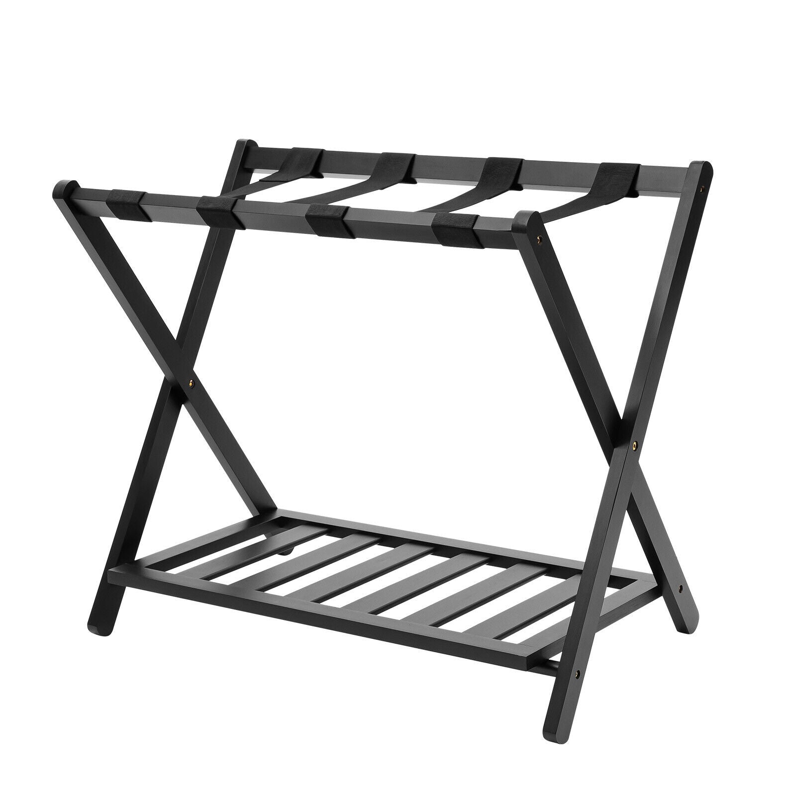 david yurman luggage rack Folding Bamboo Luggage Rack Portable Suitcase Stand Travel-Friendly Durable & Space-Saving for Home & Hotel