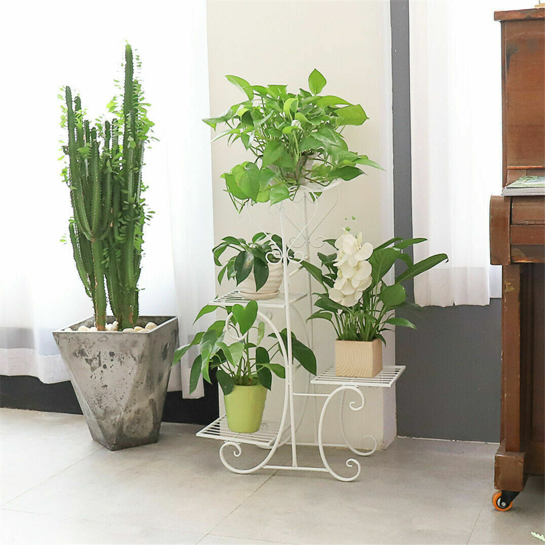 Thick Multi Tier Metal Plant Stand Display Bonsai Shelf Home Garden Patio Room