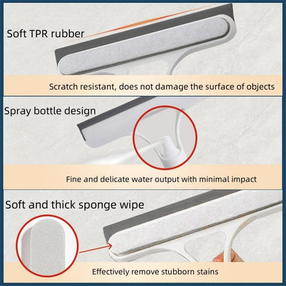 3-In-1 Window Cleaning Multi-Tool, Glass Hanging Knife with Spray