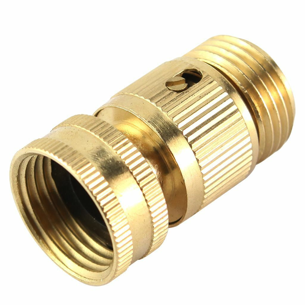 Quick Connect Brass Garden Hose Set 3/4" – Leak-Free, Durable & Easy to Use – Universal Fit for Hose, Spigot & Nozzle – Fast Install & Disconnect