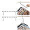2-10X Magic Metal Wonder Hanger Closet Space Saver Organizer Rack Clothes Hooks
