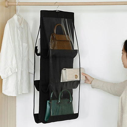 Bag Organizer Hanging Handbag Organizer Storage Artifact Bag Dust-proof Cover Wardrobe Pocket