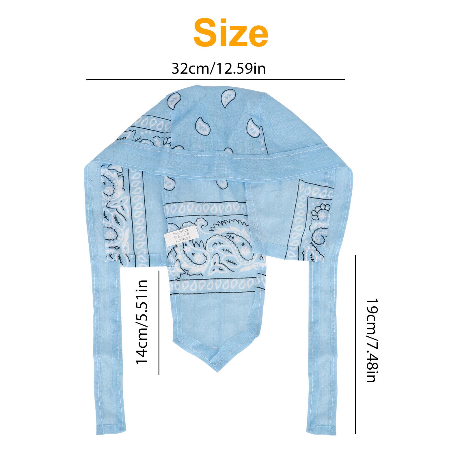 6PCS Men’s Biker Head Wraps – Doo Rag Skull Caps, Cotton Bandanas for Motorcycle & Cycling | Stylish & Comfortable, TikTok Trendy Riding Accessories