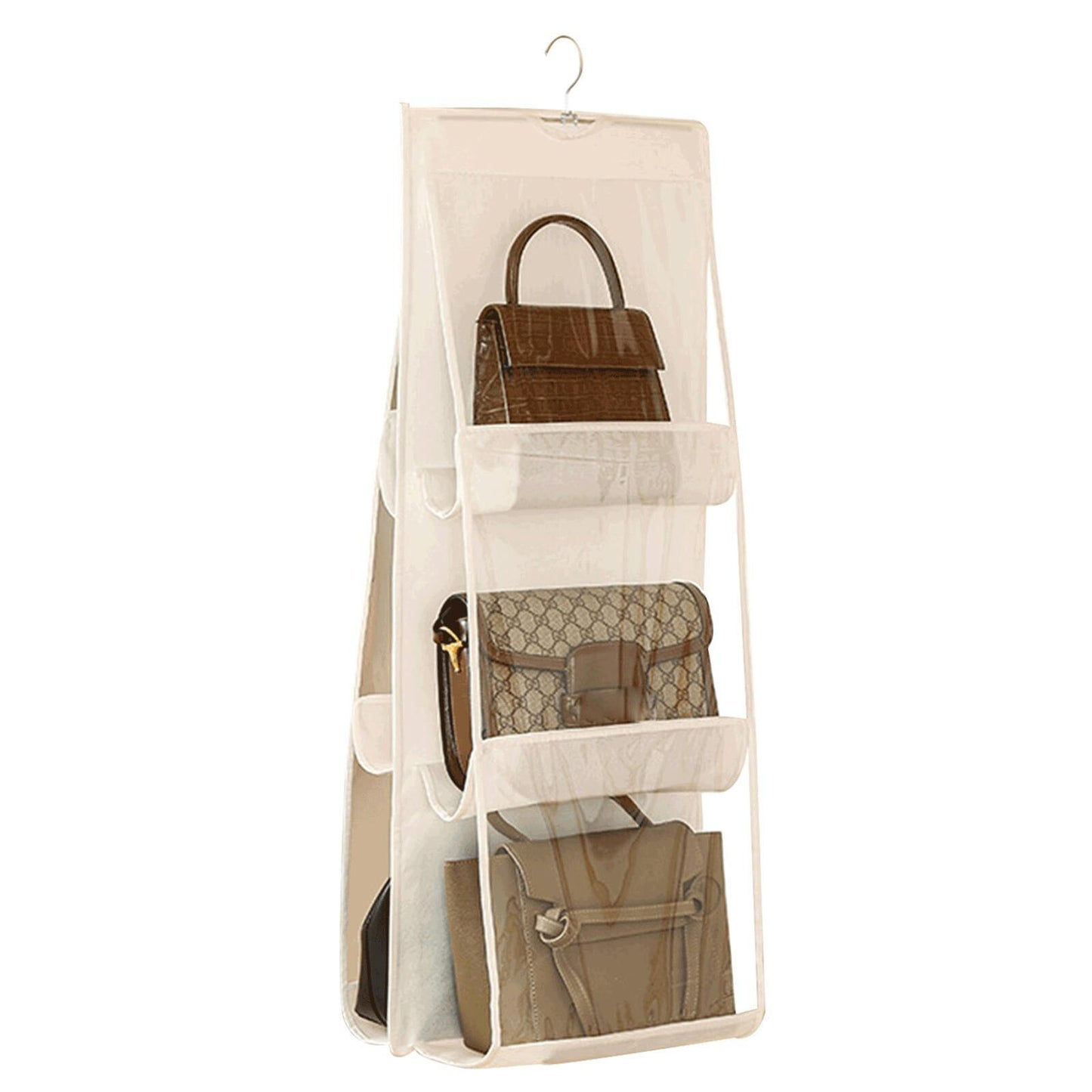 Bag Organizer Hanging Handbag Organizer Storage Artifact Bag Dust-proof Cover Wardrobe Pocket