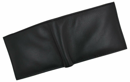 Genuine Leather Minimalist Bifold Wallets for Men RFID Blocking Slim Mens Wallet