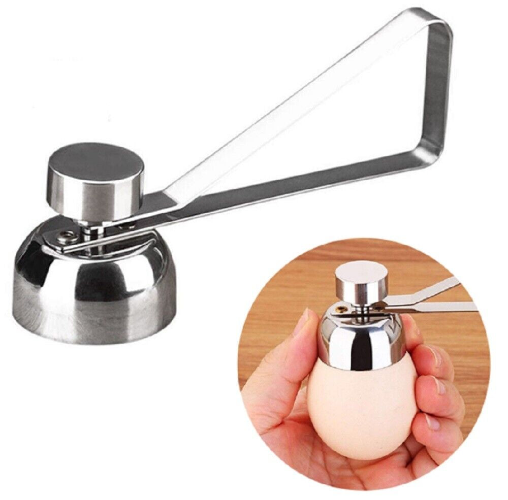 Stainless Steel Egg Topper – Precision Shell Cutter Cracker Tool for Boiled Eggs