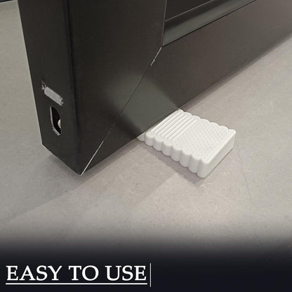 4 Pack Door Stoppers for Bottom of Door, Rubber Door Stopper Wedge