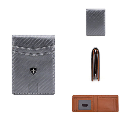 Men's RFID Blocking Wallet Slim Bifold – Minimalist Leather Card Holder for Front Pocket | Stylish & Secure Gift for Anniversary, Birthday, Christmas