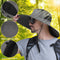 Wide Brim Sun Hat UV Protection Bucket Cap with Neck Flap for Hiking Camping Men