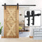 6.6FT Sliding Barn Door Hardware Kit Modern Closet Rail System, Silent Rollers, Easy Install, Space-Saving Design, Rustproof for Indoor & Outdoor Use