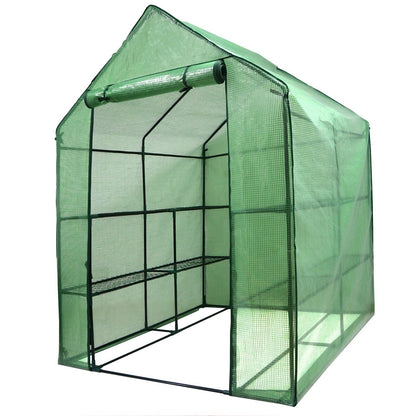 TikTok Trending! Mini Walk-In Greenhouse - 8 Shelves, 3 Tiers for Plants, Weather-Resistant, Portable, Breathable, Sturdy & Perfect for Small Spaces