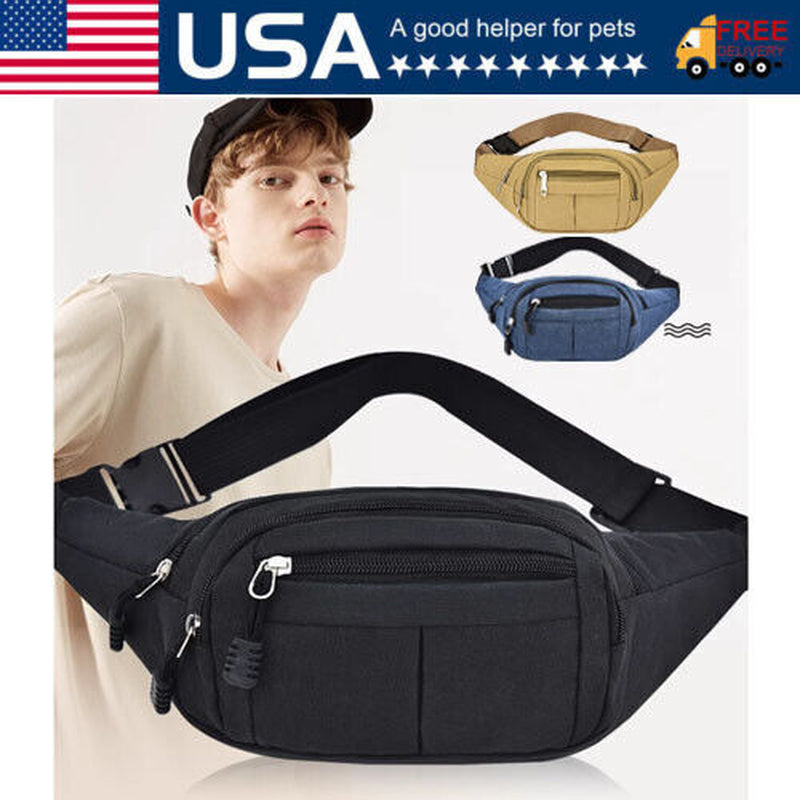 Fanny Pack Waist Bag Men Women Shoulder Hip Belt Bum Sport Travel Waterproof