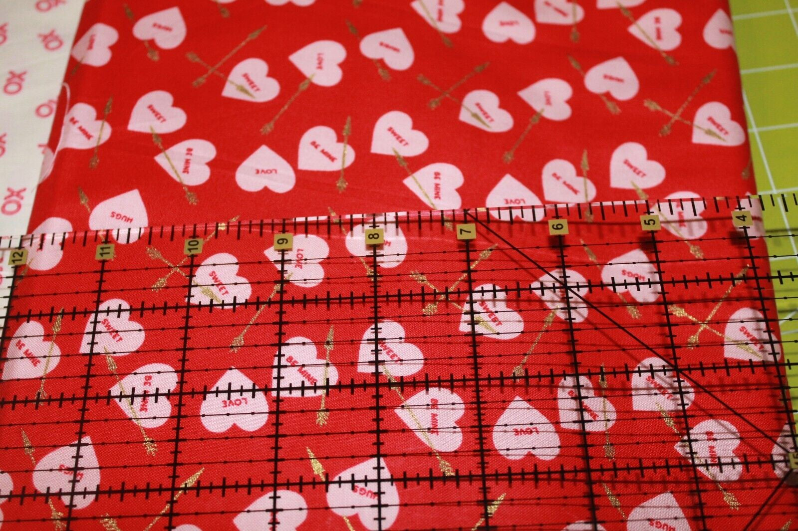 Sweetheart Valentine Quilt Fabric by My Mind’s Eye for Riley Blake - 43” Wide, 1-Yard Continuous Cuts, Perfect for Sewing, Crafts & DIY Projects