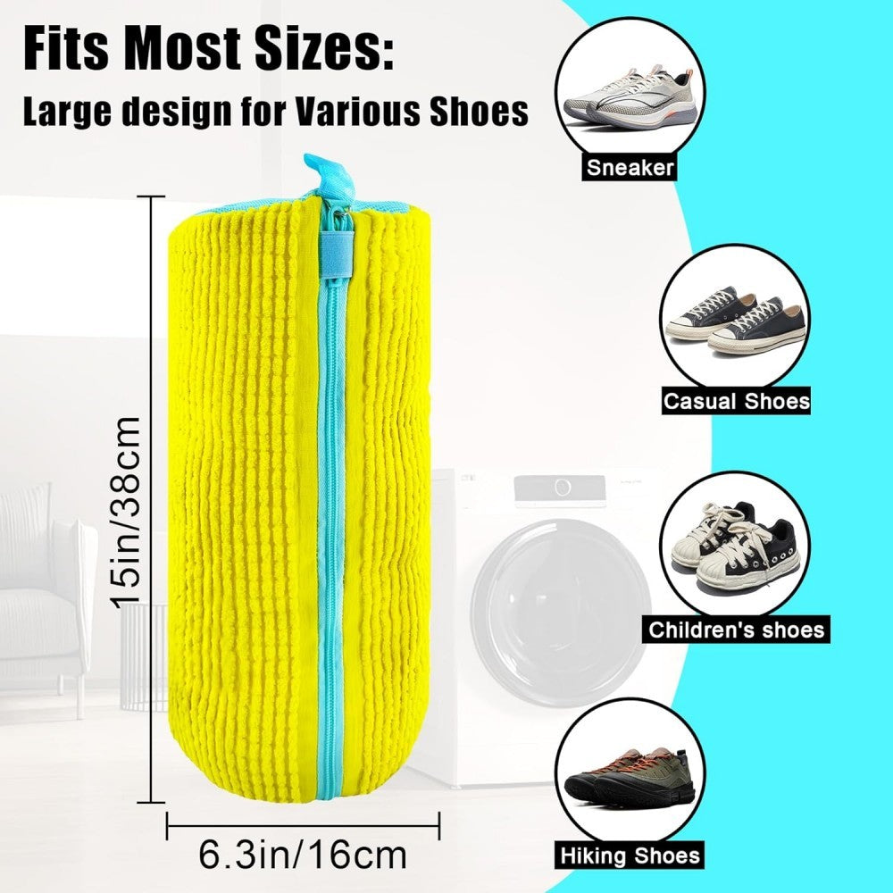 2Pcs Shoes Laundry Bag Shoe Washing Machine Cleaning Bag for Sneaker Tennis Shoe