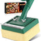 Bristle Free Grill Brush with Scraper 22 Inch Long Handle and Replaceable Head