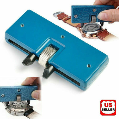 Adjustable Rectangle Watch Back Case Cover Opener Remover Wrench Repair Kit Tool