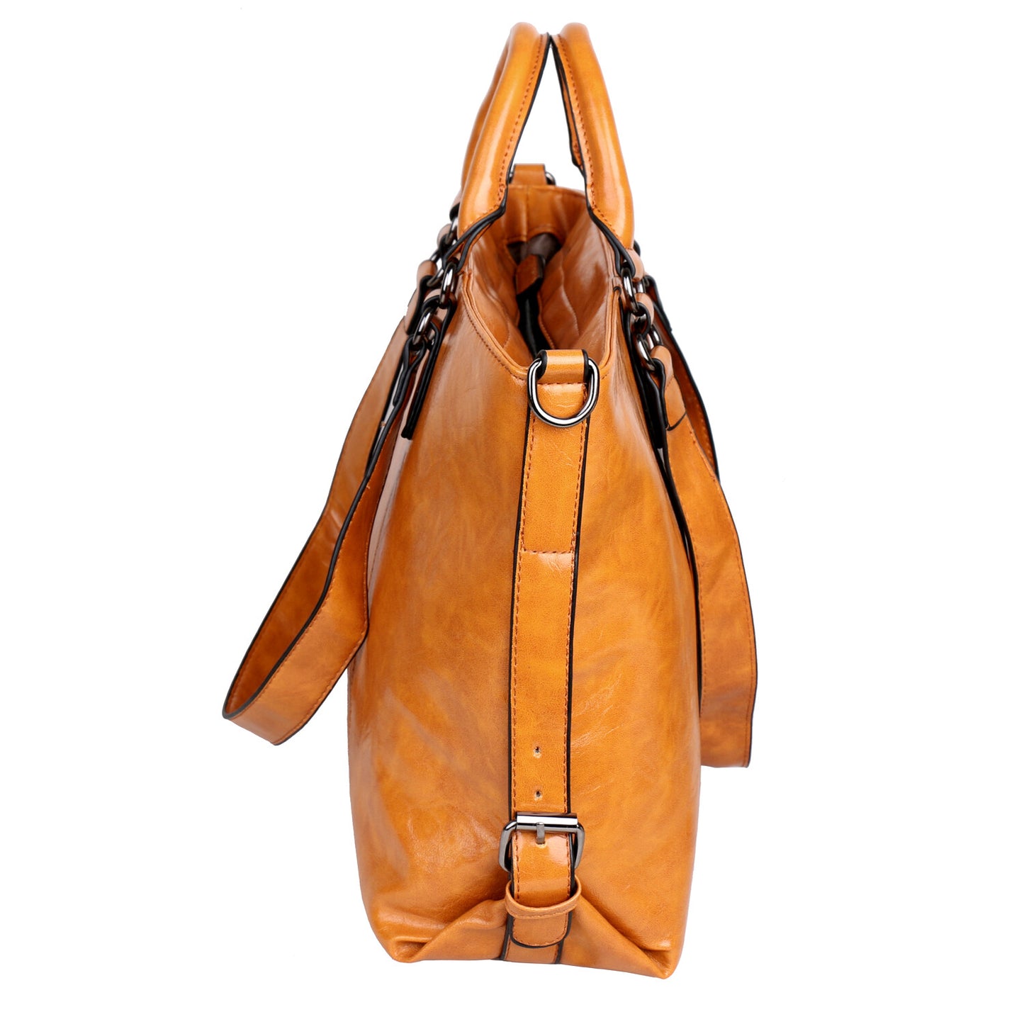 New Women Large PU Leather Tote Bag Commute Handbag Shoulder Satchel Bag Elegant