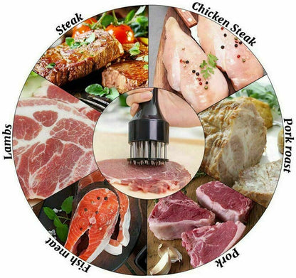 Professional Meat Tenderizer Stainless Steel Needle Cooking Hammer Kitchen Tool
