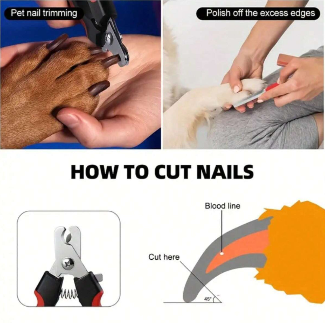 Pets Dog Cat Stainless Steel Professional Nail Toe Trimmer Clipper Grooming Tool