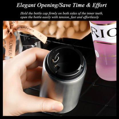 Magnetic Bottle Opener - Instantly Opens Beer & Soda, No Cap Bending, Portable & Easy to Use, Perfect for Bartenders, Kitchen Traditional Utensils