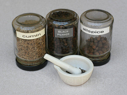 Mini Mortar & Pestle 60mm Porcelain Grinding Bowl Set for Spices, Herbs, Pills | Compact, Durable, Easy to Clean | Perfect for Kitchen, Pharmacy & Pets