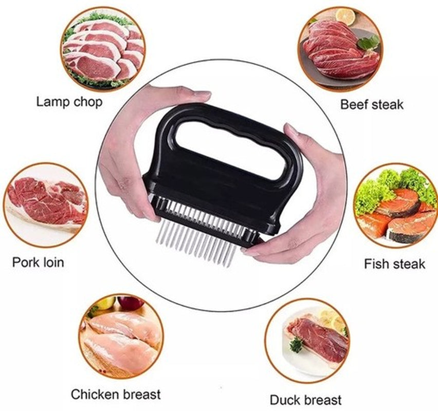 ✅PRO GRADE Ultra Durable Meat Tenderizer | 48 Stainless Steel Blade Kitchen Tool