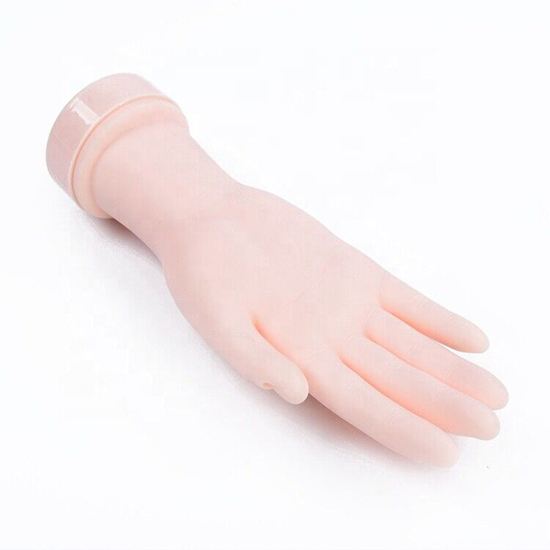 Nail Art Training Hand – Flexible & Movable Fake Hand for Manicure Practice, Perfect Nail Tech Tool for Acrylic, Gel & DIY Nail Designs!