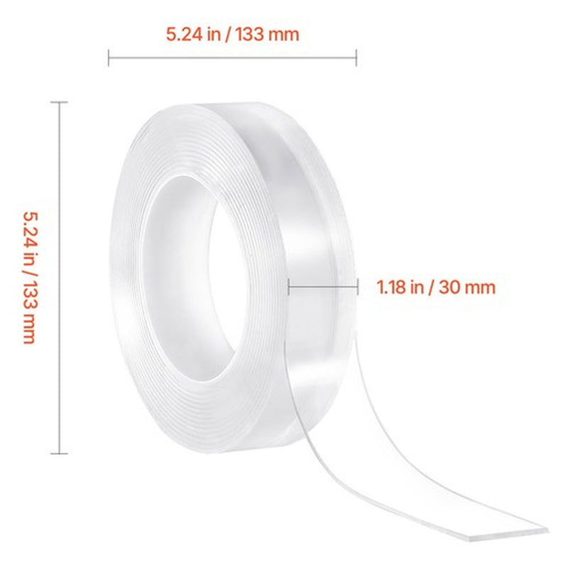 Uimoso Double Sided Tape Heavy Duty 16 Ft Long Nano Mounting Tape Clear Wall Car