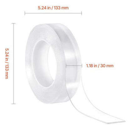 Uimoso Double Sided Tape Heavy Duty 16 Ft Long Nano Mounting Tape Clear Wall Car