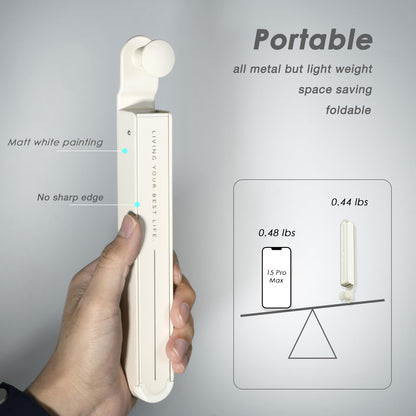 Folding Clothes Drying Rack with 3 Brackets for over the Door and Wall Mount,...