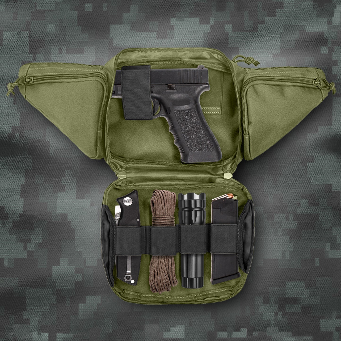 Tactical Concealed Carry Fanny Pack Holster Pouch Pistol Waist Gun Bag Belt