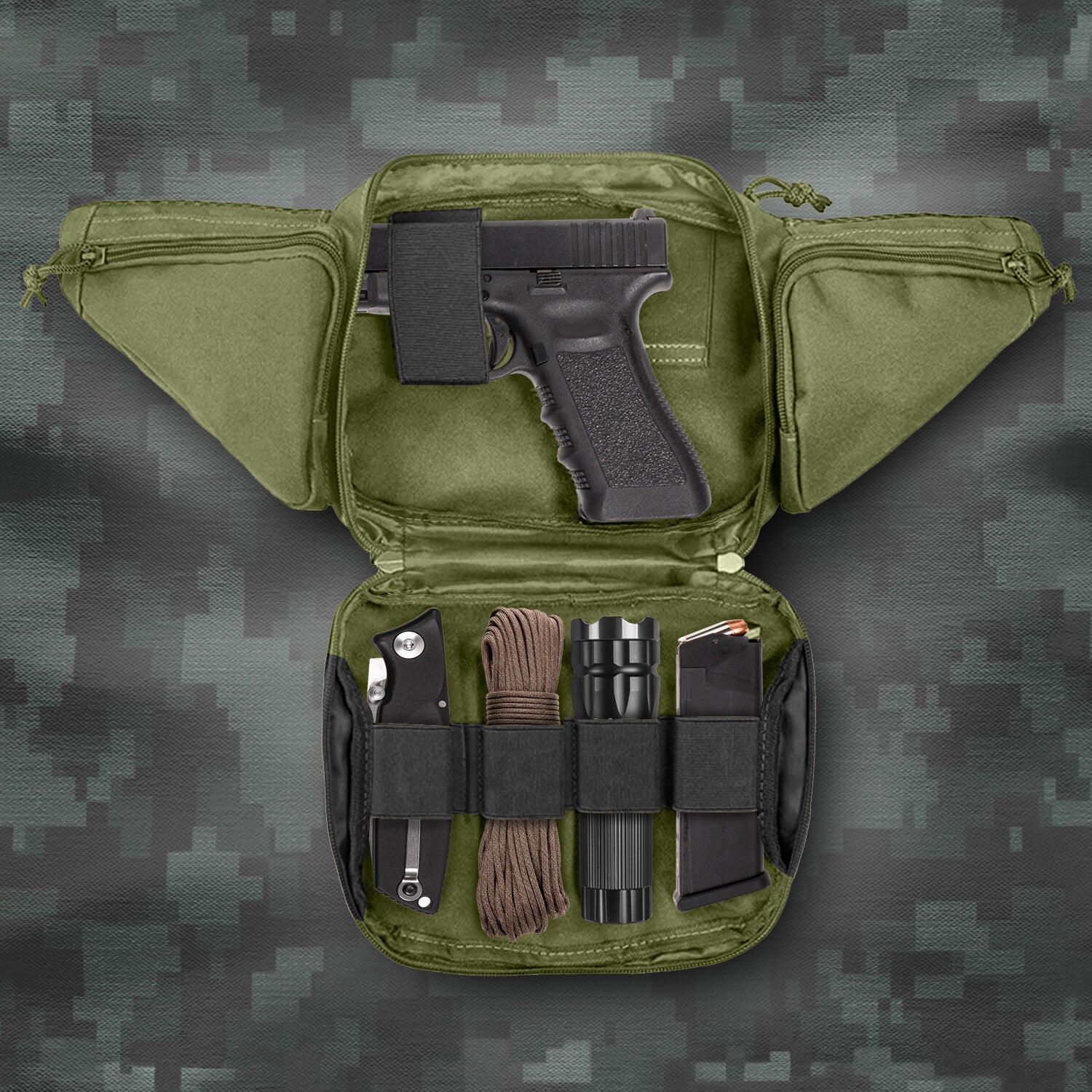 Tactical Concealed Carry Fanny Pack Holster Pouch Pistol Waist Gun Bag Belt