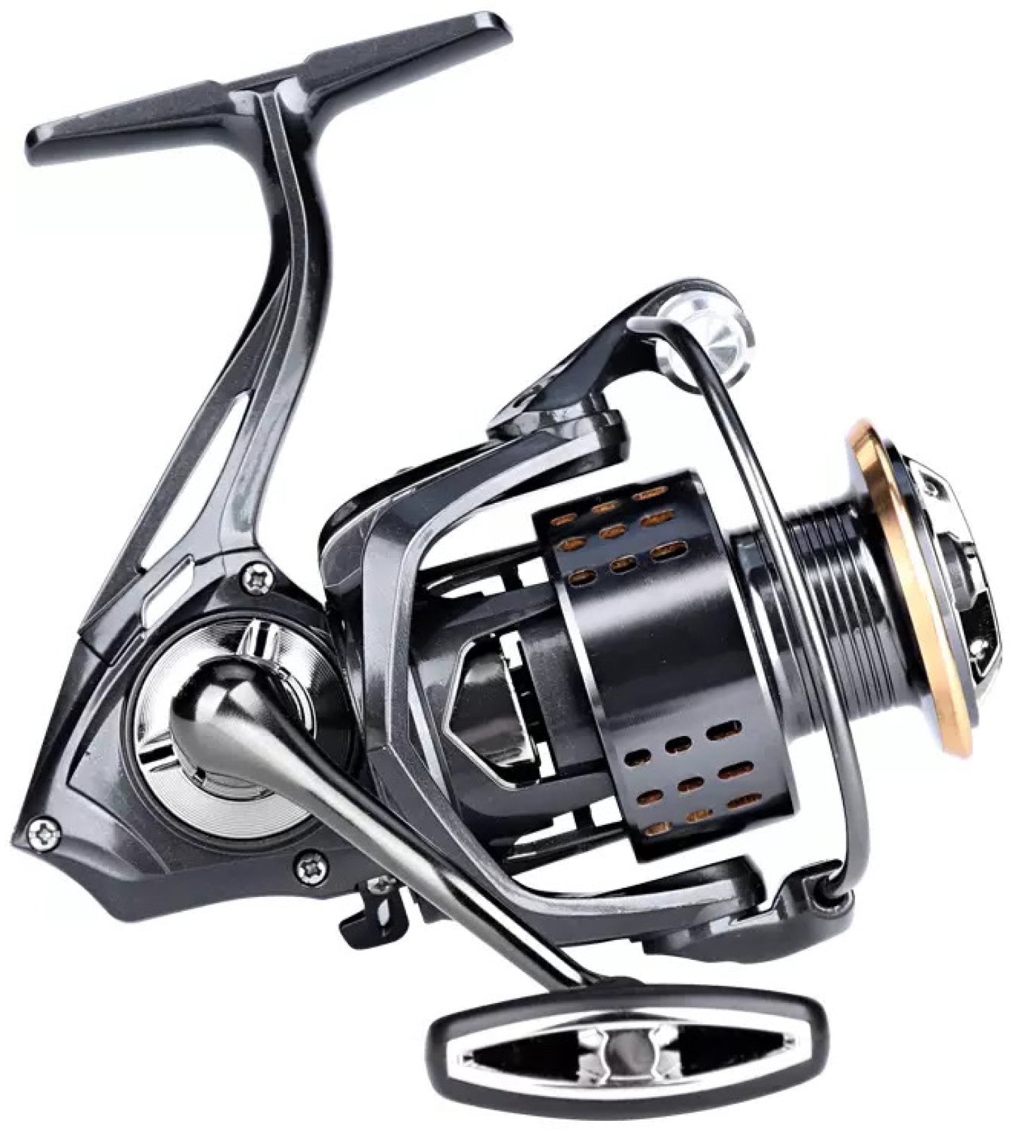 Precision Spinning Fishing Reel 5.2:1 Metal Spool Freshwater Saltwater Right/Left Hand | DEUKIO DA2000–DA7000 | Heavy Duty, High Drag, Smooth Casting