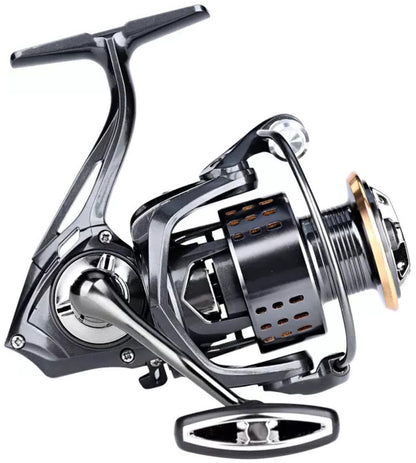 Precision Spinning Fishing Reel 5.2:1 Metal Spool Freshwater Saltwater Right/Left Hand | DEUKIO DA2000–DA7000 | Heavy Duty, High Drag, Smooth Casting