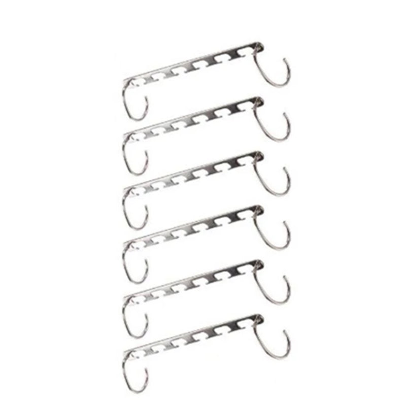 2-10X Magic Metal Wonder Hanger Closet Space Saver Organizer Rack Clothes Hooks
