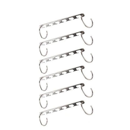 2-10X Magic Metal Wonder Hanger Closet Space Saver Organizer Rack Clothes Hooks