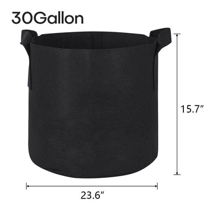 Plant Grow Bags | 5/10pcs 1-30 Gallon Thickened Nonwoven Fabric Pots | Durable & Breathable Containers for Gardening, Vegetables & Flowers