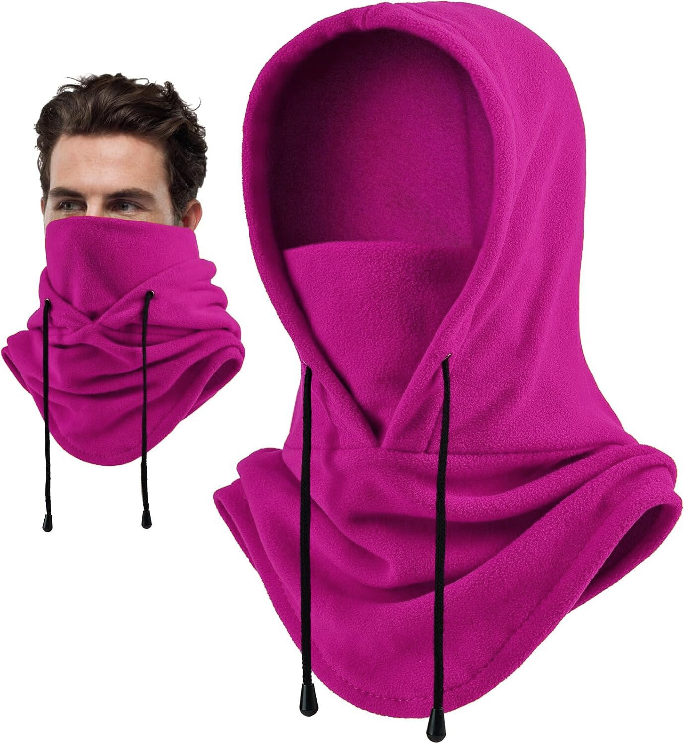 Winter Fleece Thermal Windproof Mask Balaclava Ski Full Face Mask for Men Women