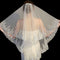 Long Wedding Veil with Comb – Bridal Veil Sequins Luxury Veil, Lace Appliques, Elegant Lace Edge, Perfect for Brides & Weddings