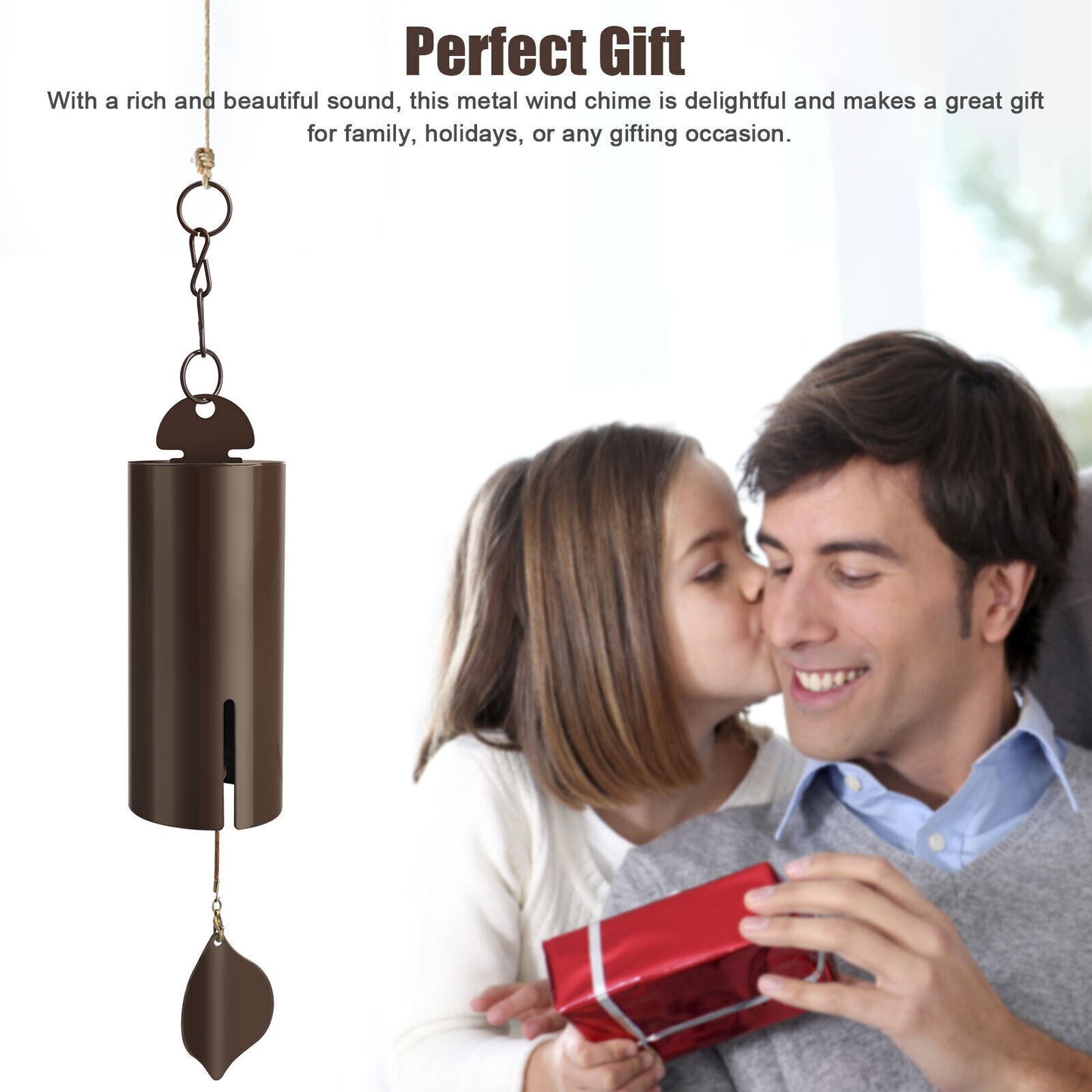 Outdoor Serenity – Heroic Metal Wind Chimes with Deep Resonance Bell | Calming Sound for Gardens, Patios & Homes | TikTok Relaxation Decor