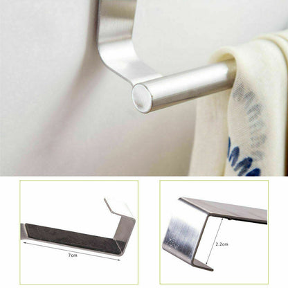 2X Large over Cabinet Door Towel Rack Bar Hook Kitchen Storage Shelf Holders USA